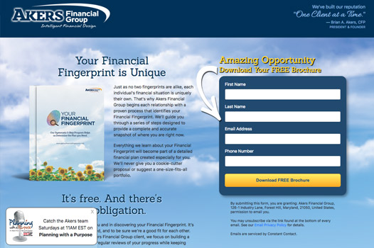 Akres Financial Group's Your Financial Fingerprint